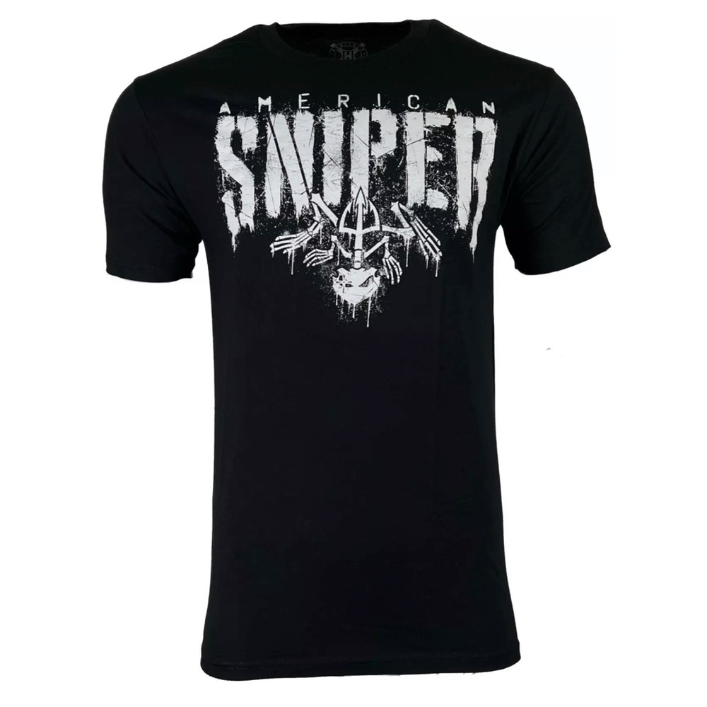 Howitzer Style Men's T-shirt CHRIS KYLE FROG STENCIL Military Grunt